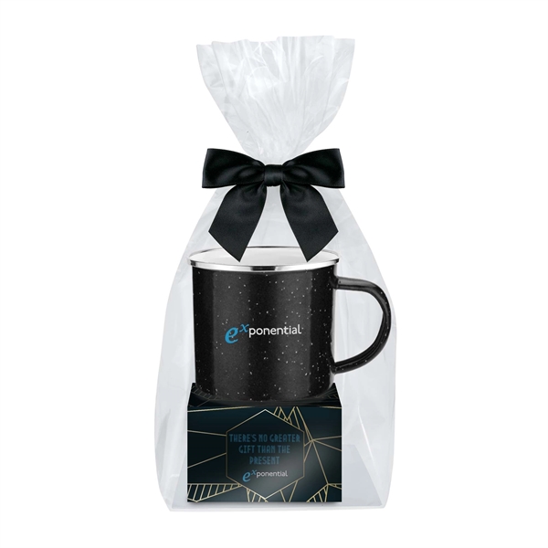 16 oz. Speckled Camping Mug Gift Set with Gourmet Chocolate Chunk... from ASI 71685 Midnite Snax® / Promo Revolution
