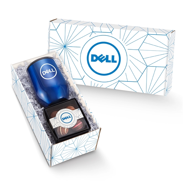 Happiness Is... Gift Set in Mailer Box includes 12 oz. stemless... from ASI 71685 Midnite Snax® / Promo Revolution