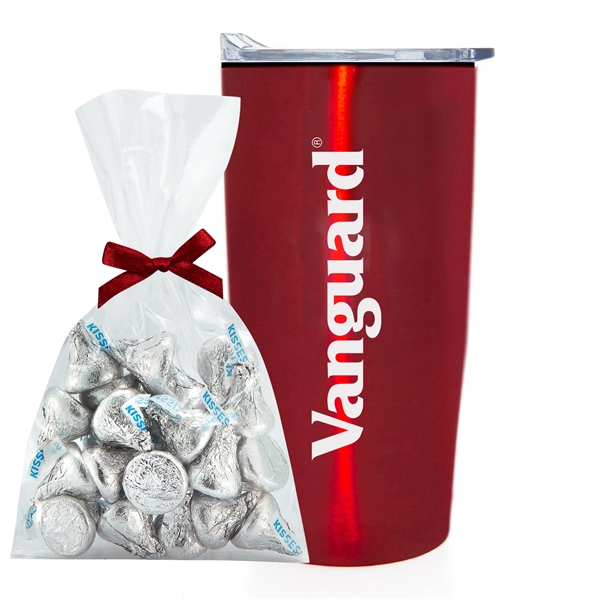 20 oz stainless steel straight tumbler with plastic liner and Hershey... from ASI 71685 Midnite Snax® / Promo Revolution
