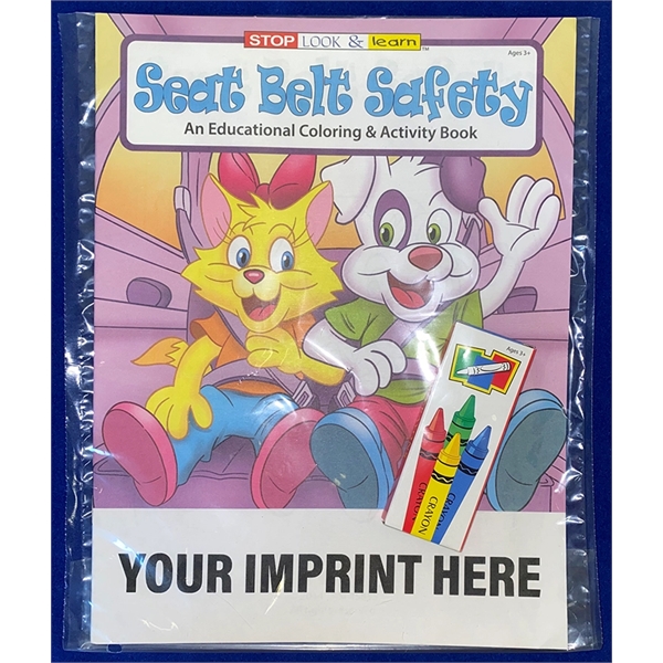 Coloring book set: seat belt safety coloring book fun pack.... from ASI 45815 Coloring Book Solutions / Coloring Book Solutions™