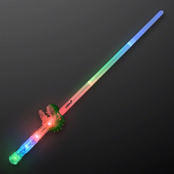 Light Up Dinosaur Expandable Sword Toy; Blank and Imprinted Pricing... from ASI 34194 ALightPromos
