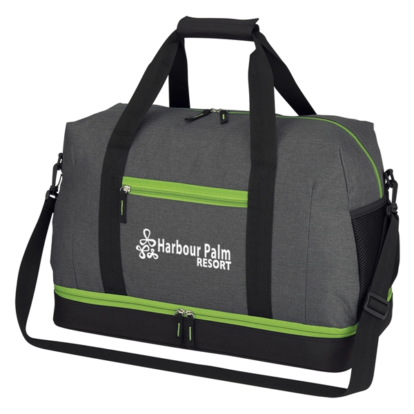 19 1/2" x 12 1/2" x 10" duffel bag made of... from ASI 61125 Hit Promotional Products / Hit®