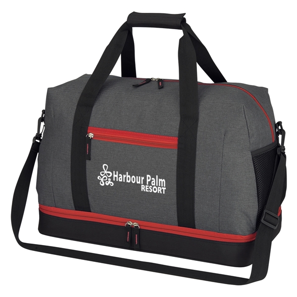 19 1/2" x 12 1/2" x 10" duffel bag made of... from ASI 61125 Hit Promotional Products / Hit®