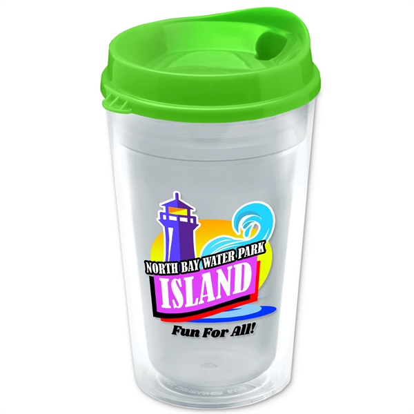 16 oz. Double-Wall Insulated Transparent Tumbler with Auto Sip Lid -... from ASI 55990 Garyline
