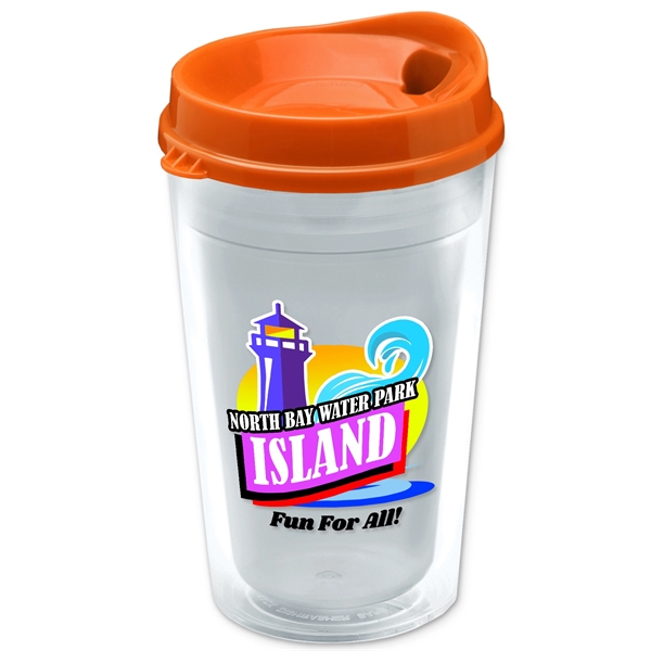 16 oz. Double-Wall Insulated Transparent Tumbler with Auto Sip Lid -... from ASI 55990 Garyline