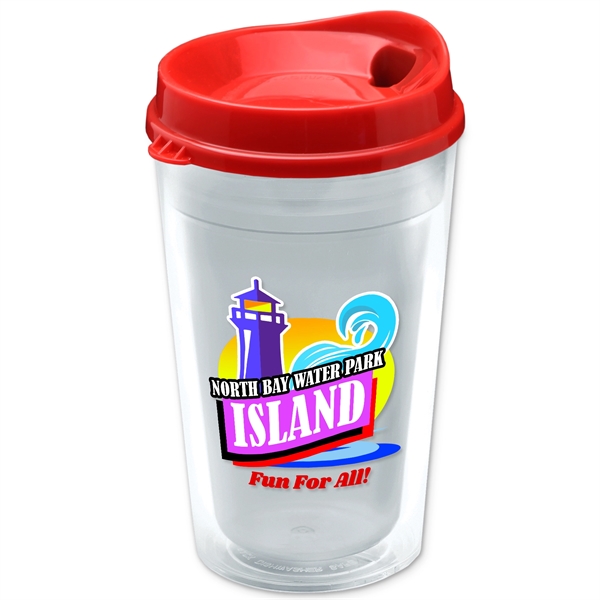 16 oz. Double-Wall Insulated Transparent Tumbler with Auto Sip Lid -... from ASI 55990 Garyline