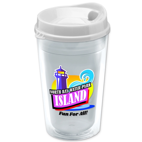 16 oz. Double-Wall Insulated Transparent Tumbler with Auto Sip Lid -... from ASI 55990 Garyline