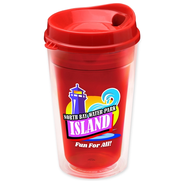 16 oz. Double-Wall Insulated Transparent Tumbler with Auto Sip Lid -... from ASI 55990 Garyline