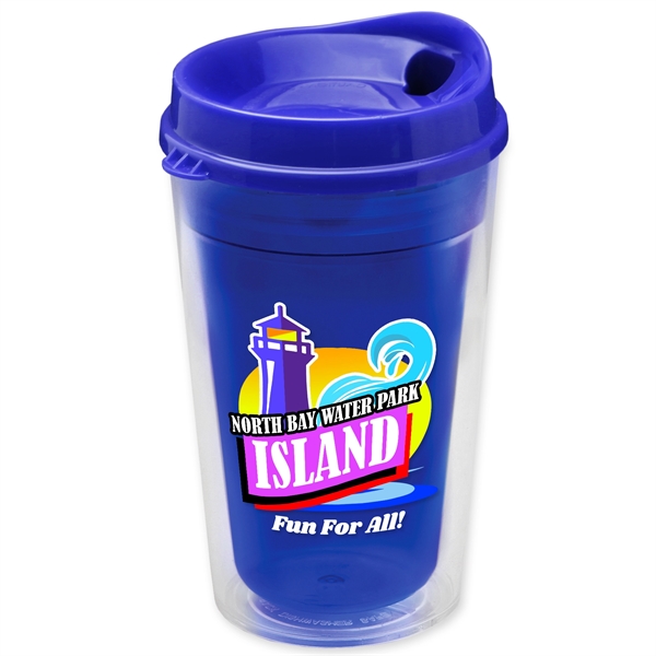 16 oz. Double-Wall Insulated Transparent Tumbler with Auto Sip Lid -... from ASI 55990 Garyline