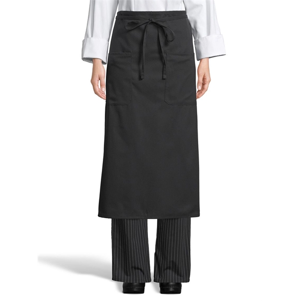 Uncommon Threads Unisex Two-Pocket Bistro Apron - Black... from ASI 86018 Scrub Authority / Uniform Stores