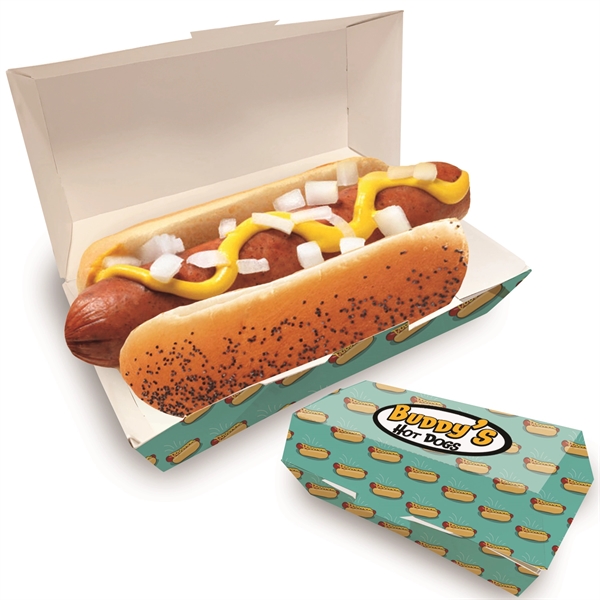 Clamshell Hot Dog Tray Full Color... from ASI 67620 Lion Circle Corp