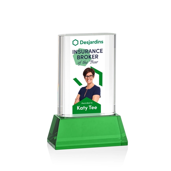 Merit VividPrint™ Award on Base - Green... from ASI 84592 St Regis Group / St Regis