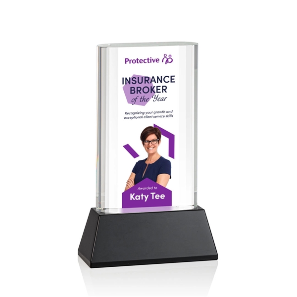 Merit VividPrint™ Award on Base - Black... from ASI 84592 St Regis Group / St Regis