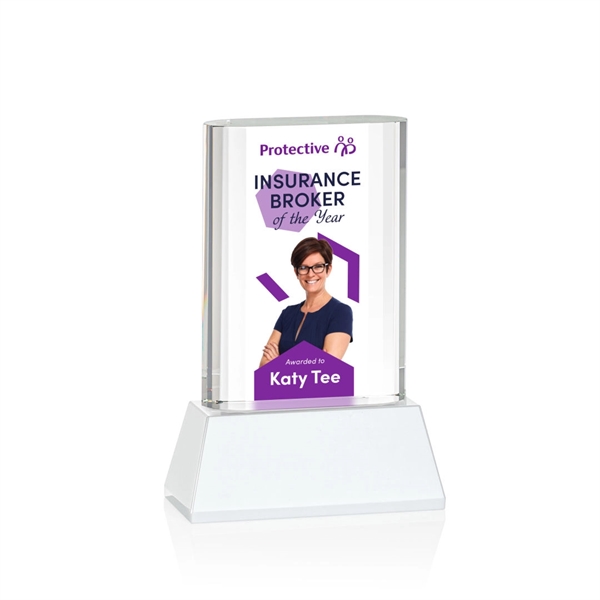 Merit VividPrint™ Award on Base - White... from ASI 84592 St Regis Group / St Regis