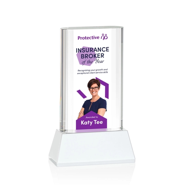 Merit VividPrint™ Award on Base - White... from ASI 84592 St Regis Group / St Regis