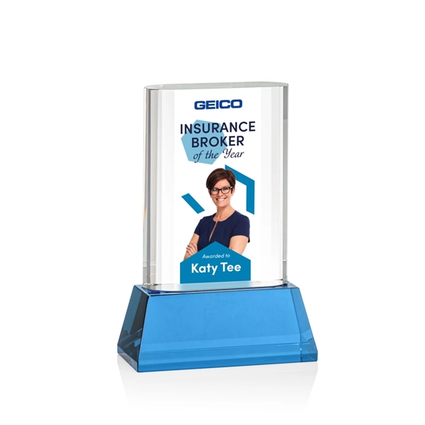 Merit VividPrint™ Award on Base - Sky Blue... from ASI 84592 St Regis Group / St Regis