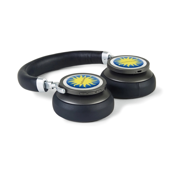 Revo ABS plastic and aluminum Bluetooth®  headphones with drawstring storage... from ASI 56070 Gemline / Gemline®