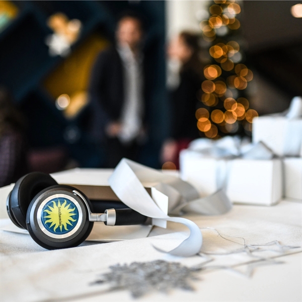 Revo ABS plastic and aluminum Bluetooth®  headphones with drawstring storage... from ASI 56070 Gemline / Gemline®