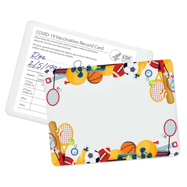 COVID vaccination card holder that's made of vinyl.... from ASI 54040 Fey Promo