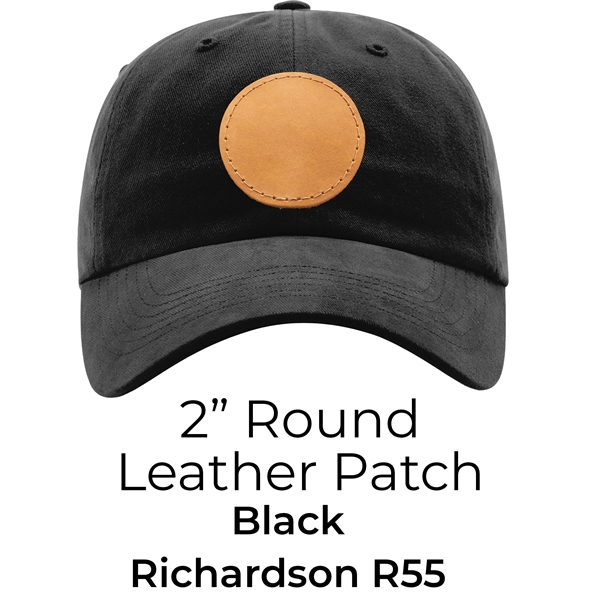 Chino Unstructured Hat with Leather Patch... from ASI 75126 Oowee Products