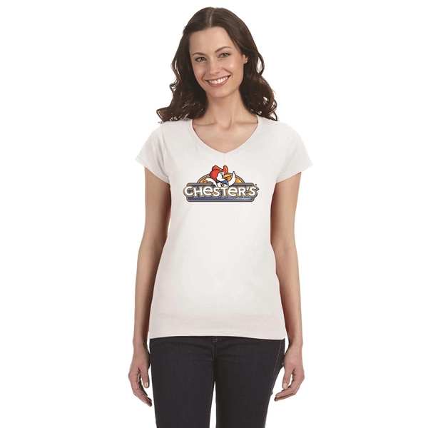 Gildan ladies' Softstyle 4.5 oz Fitted V-Neck T-Shirt... from ASI 30208 A P Specialties / AP Specialties
