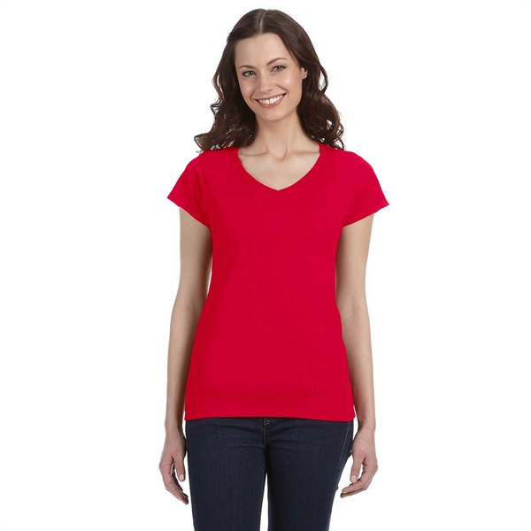 Gildan ladies' Softstyle 4.5 oz Fitted V-Neck T-Shirt... from ASI 30208 A P Specialties / AP Specialties