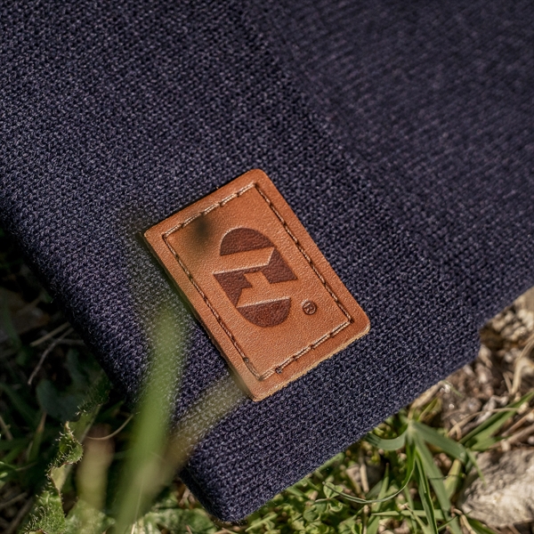 Richardson Brand Beanie with a Leather Patch... from ASI 75126 Oowee Products