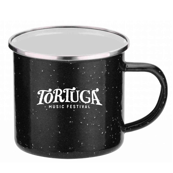 16 oz. camper mug with a rich porcelain over steel construction... from ASI 90859 Tempo Industries Inc