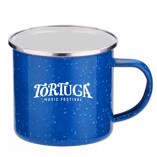16 oz. camper mug with a rich porcelain over steel construction... from ASI 90859 Tempo Industries Inc