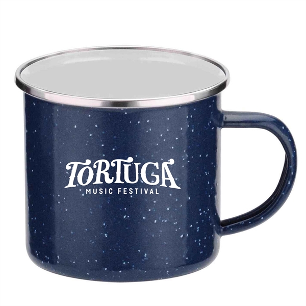16 oz. camper mug with a rich porcelain over steel construction... from ASI 90859 Tempo Industries Inc