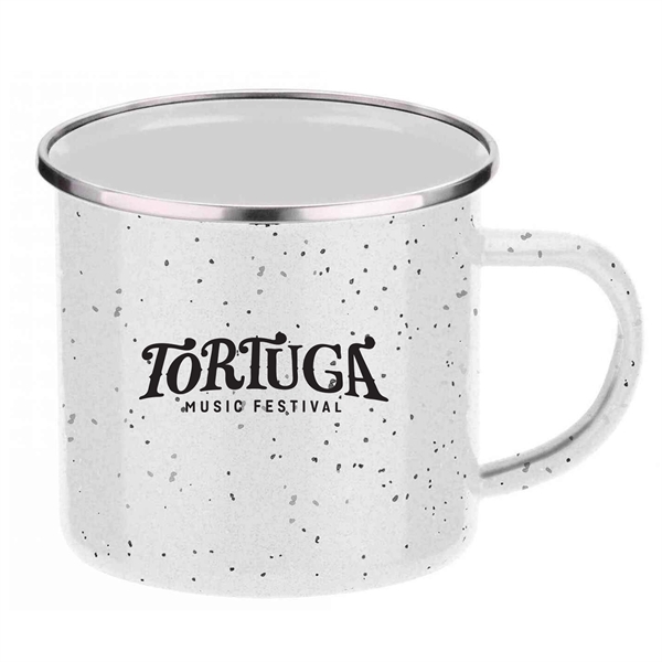16 oz. camper mug with a rich porcelain over steel construction... from ASI 90859 Tempo Industries Inc