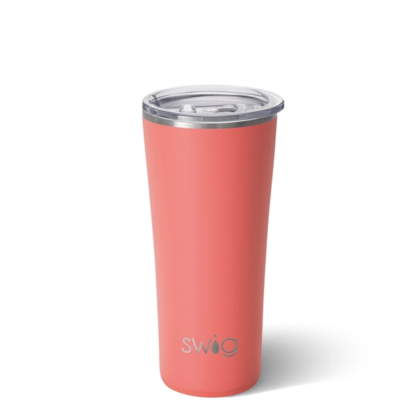 Swig Life 22oz Triple Insulated Stainless Steel Skinny Tumbler with Lid,... from ASI 72657 Active Life Promo / Apres Ski Active Life
