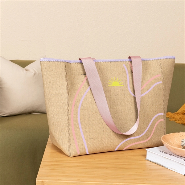 High-Quality Burlap Neoprene Tote Bag... from ASI 74710 Numo / NUMO
