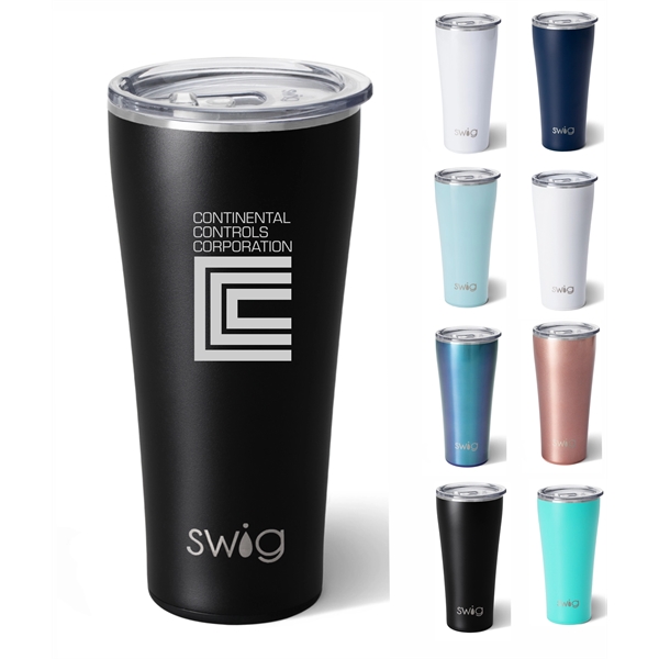 Swig Life 32oz Triple Insulated Stainless Steel Skinny Tumbler with Lid,... from ASI 72657 Active Life Promo / Apres Ski Active Life
