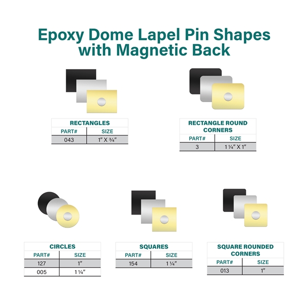 Stock shape brass lapel pins with full color poly dome imprint... from ASI 52263 EMT / EMT EMT EASY