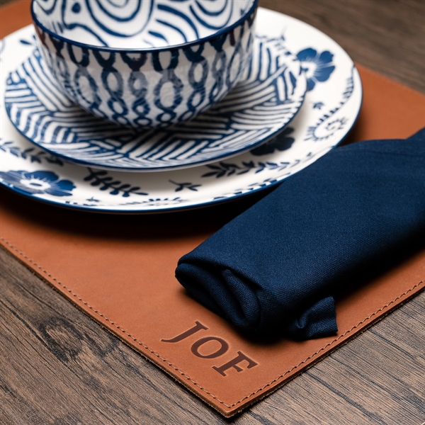 Genuine Leather 18" x 12" Placemat for your restaurant, pub, or... from ASI 75126 Oowee Products