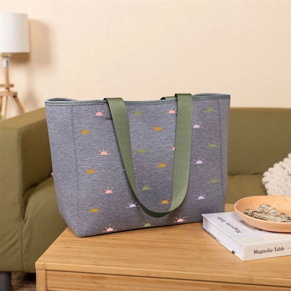 High-Quality Heathered Jersey Knit Neoprene Tote Bag... from ASI 74710 Numo / NUMO