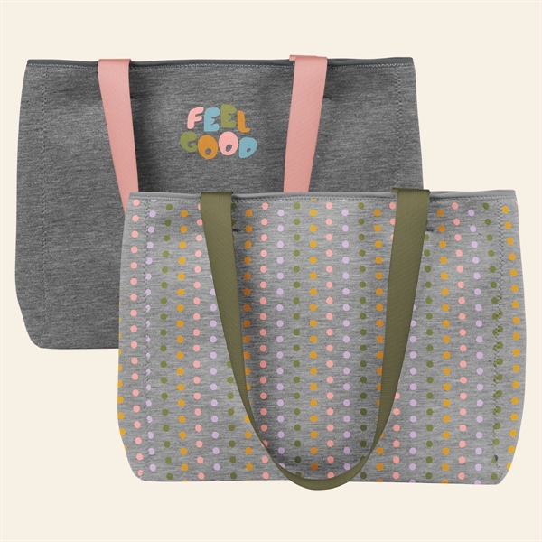 High-Quality Heathered Jersey Knit Neoprene Tote Bag... from ASI 74710 Numo / NUMO