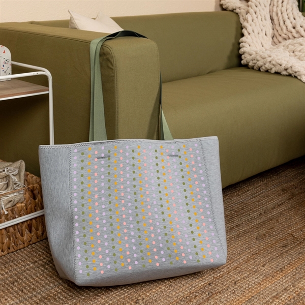 High-Quality Heathered Jersey Knit Neoprene Tote Bag... from ASI 74710 Numo / NUMO