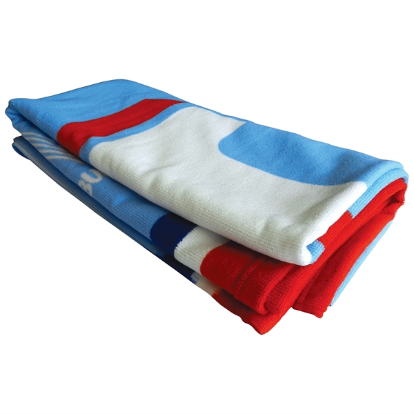 Super soft, super bright 30" x 60" Microfiber Fully Custom Beach... from ASI 80228 Quinn