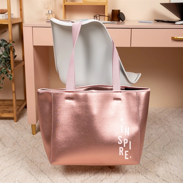 High-Quality Metallic Neoprene Tote Bag... from ASI 74710 Numo / NUMO
