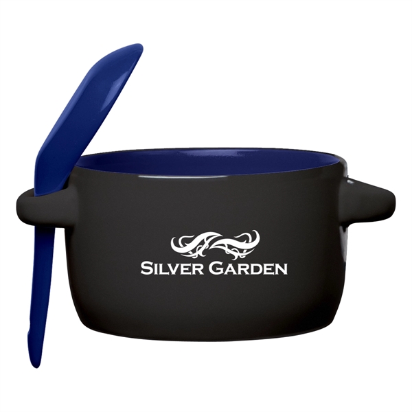 12 oz. soup mug with matching removable spoon... from ASI 61125 Hit Promotional Products / Hit®