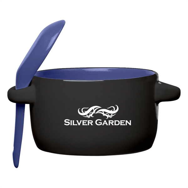 12 oz. soup mug with matching removable spoon... from ASI 61125 Hit Promotional Products / Hit®