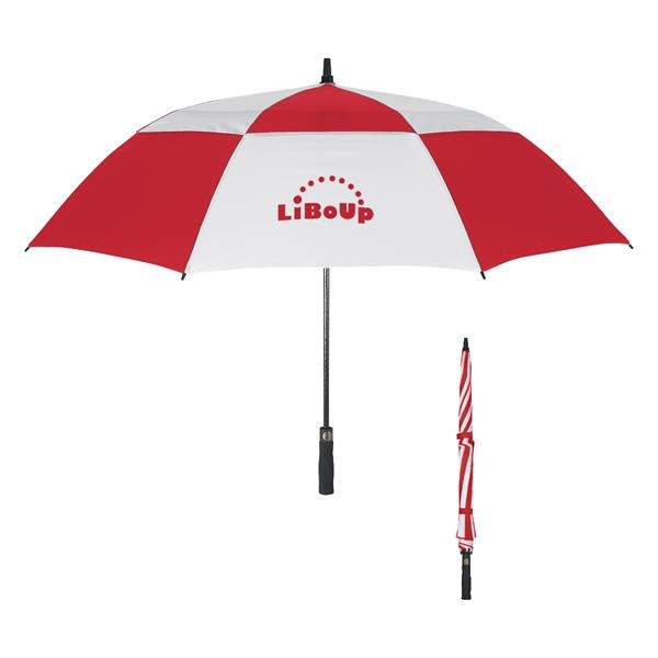 Vented, windproof 58" arc umbrella... from ASI 61125 Hit Promotional Products / Hit®