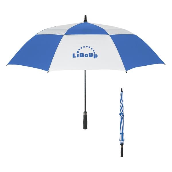 Vented, windproof 58" arc umbrella... from ASI 61125 Hit Promotional Products / Hit®