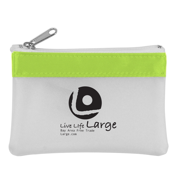 Zippered coin pouch with split ring inside.... from ASI 61125 Hit Promotional Products / Hit®