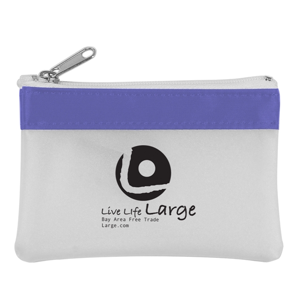 Zippered coin pouch with split ring inside.... from ASI 61125 Hit Promotional Products / Hit®