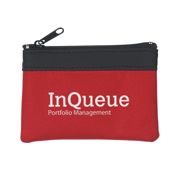 Zippered coin pouch made of combo: PVC and 600 Denier polyester.... from ASI 61125 Hit Promotional Products / Hit®
