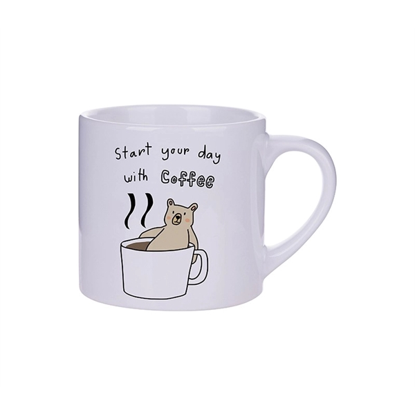 2.76 x 2.95 inches 6 oz. traditional ceramic mug with 1... from ASI 37218 Athena Promo (tm)