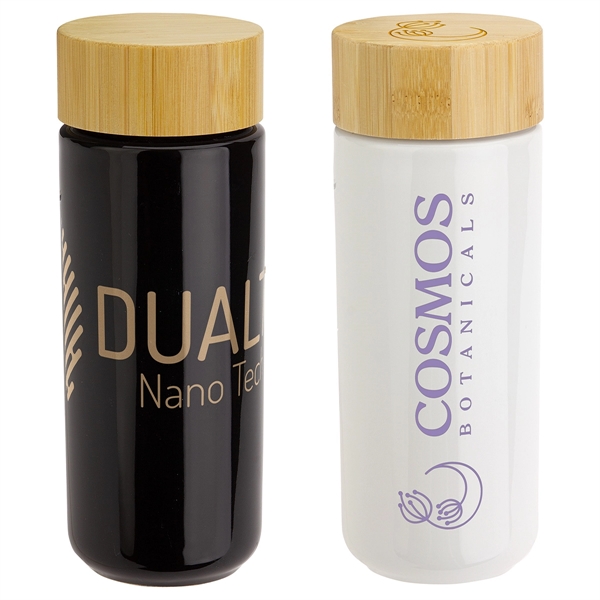 10 oz Ceramic Tumbler with Bamboo Lid... from ASI 36730 Ariel Premium Supply Inc